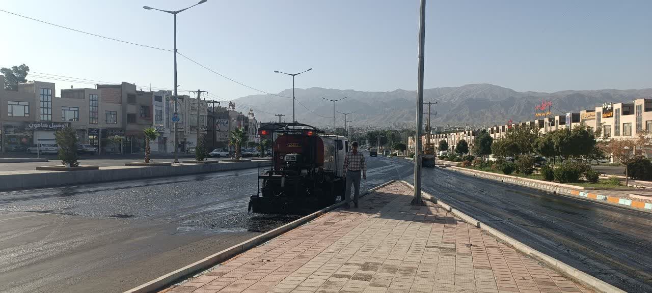 آسفالت رگلاژی خیابان صیاد شیرازی