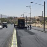 گزارش تصویری عملیات روکش آسفالت بلوار الهیه